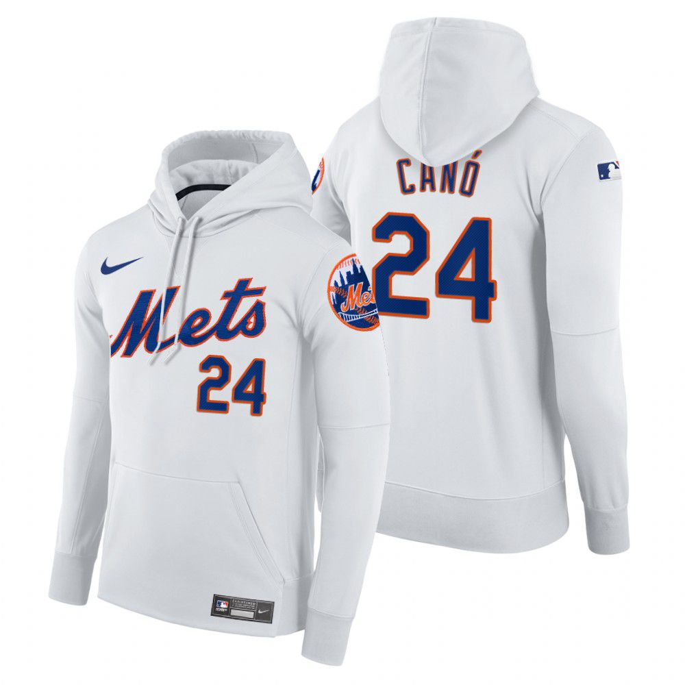 Men New York Mets #24 Cano white home hoodie 2021 MLB Nike Jerseys->new york mets->MLB Jersey